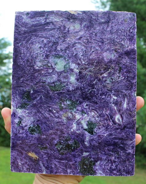 Polished Charoite Slab-GratefulGemHead