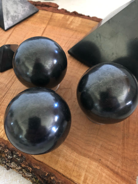 2” Shungite Sphere-GratefulGemHead